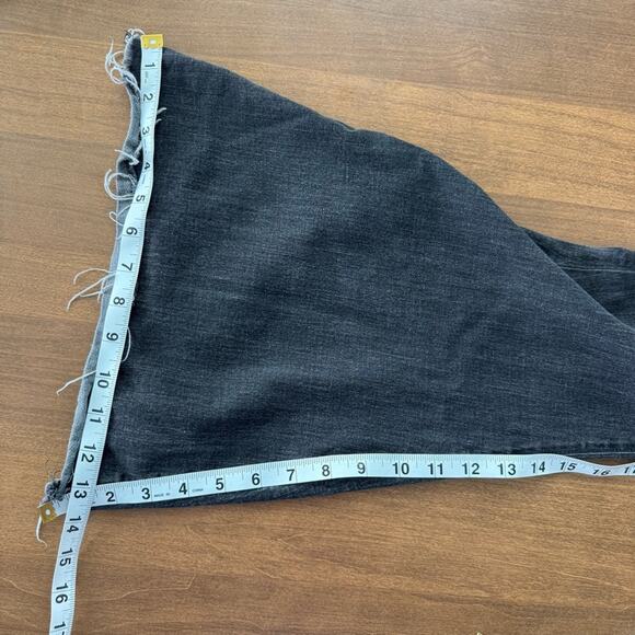 Free People Womens Irreplaceable Flare Jeans Galaxy Black High Rise Button Front - Picture 13 of 14